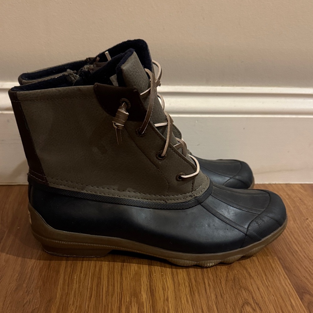 Sperry Olive Green Boots
